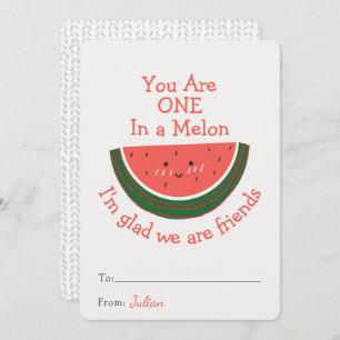 Carte Vous êtes un dans une salle de classe Melon Valent