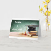 CARTE **VOUS ÊTES UN DIPLÔME DE CLASSE** (Fleur jaune)