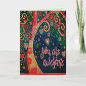 Carte Vous êtes un magnifique arbre lunaire (Devant)