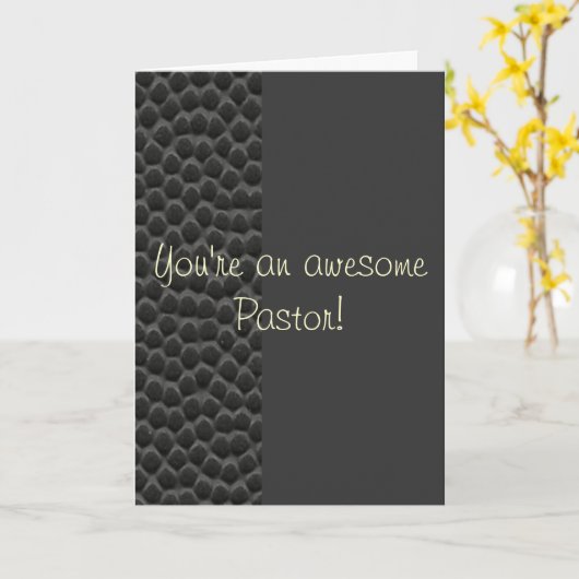 Carte Vous êtes un pasteur impressionnant (Fleur jaune)