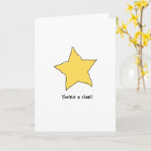 Carte Vous êtes une étoile (Fleur jaune)