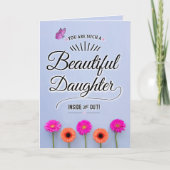 Carte Vous êtes une fille magnifique, à l'intérieur comm (Devant)