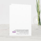 Carte Vous êtes une mode vintage pré-aimée (Dos)