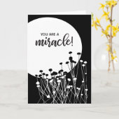Carte Vous êtes une Pleine lune Miracle Recovery Encoura (Fleur jaune)
