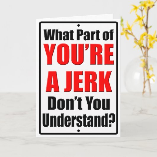 Carte Vous êtes une secousse (Fleur jaune)