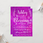 Carte Vous êtes une si MERVEILLEUSE bénédiction ENTIÈREM (Devant/Arrière en situation)