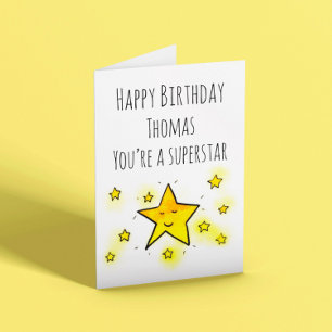 Carte Vous êtes une star de l’anniversaire des enfants