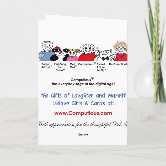 Carte Vous étiez sur mon esprit (Dos)