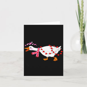 Carte Vous faites aller mon cœur Honk Saint-Valentin Oie