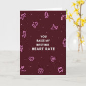 Carte Vous Faites Augmenter Mon Rythme Cardiaque A (Fleur jaune)