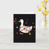 Carte Vous faites battre mon cœur Honk drôle de Valentin (Fleur jaune)