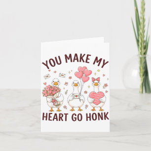 Carte Vous faites battre mon cœur Honk Saint-Valentin Oi