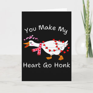 Carte Vous faites battre mon cœur Honk Saint-Valentin Oi