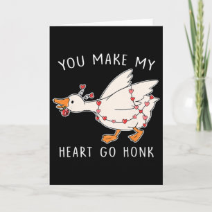 Carte Vous faites battre mon cœur Honk Saint-Valentin Oi
