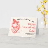 Carte Vous faites de mon coeur Sauter un coup ma Saint-V (Fleur jaune)