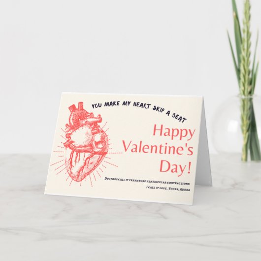 Carte Vous faites de mon coeur Sauter un coup ma Saint-V (Devant)