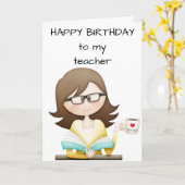 CARTE VOUS FAITES "ME HEUREUX" ***ENSEIGNANT*** À VOTRE (Fleur jaune)