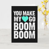 CARTE VOUS FAITES **MON COEUR BOOM DE BOOM** ANNIVERSAIR (Fleur jaune)