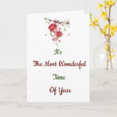 CARTE **VOUS** FAITES NOËL **SPÉCIAL** CHAQUE ANNÉE (Fleur jaune)