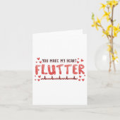 Carte Vous faites palpiter mon cœur Infirmière cardiaque (Fleur jaune)