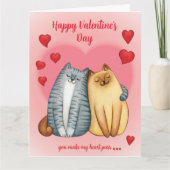 Carte Vous faites ronronner mon cœur | Journée de la Sai (Devant)