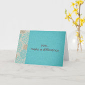 Carte Vous faites une différence (Fleur jaune)