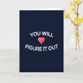 Carte Vous finirez par trouver la solution Design motiva (Fleur jaune)