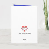 Carte Vous inonder d'amour Bleu Saint-Valentin Éd. (Dos)