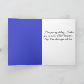 Carte Vous inonder d'amour Bleu Saint-Valentin Éd. (Intérieur)