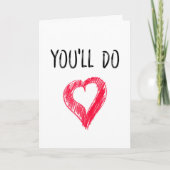 Carte Vous irez, Sarcastique, Drôle, Valentins rude (Devant)