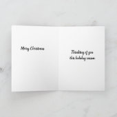 CARTE VOUS LAISSEZ SAVOIR QUE VOUS ÊTES PENSÉ À NOËL (Intérieur)