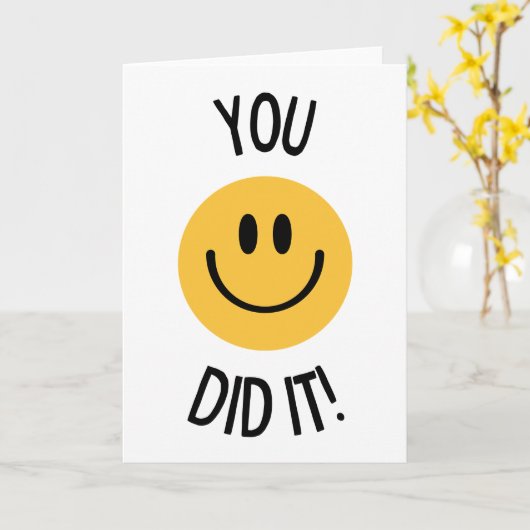 Carte Vous l'avez fait (Fleur jaune)