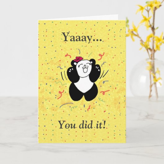 Carte Vous l'avez fait ! (Fleur jaune)