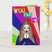 Carte Vous L'Avez Fait ] Félicitations ! (Fleur jaune)