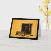 Carte Vous L'Avez Fait Grad Grey Card (Fleur jaune)