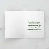 Carte Vous L'Avez Fait ! Joie de graduation de la vache (Intérieur)