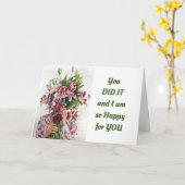 CARTE **VOUS L'AVEZ FAIT SI HEUREUX POUR VOUS** AVEC DES (Fleur jaune)