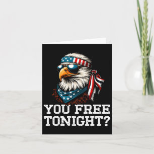 Carte Vous Libérez Ce Soir Aigle Funny Patriotique Améri