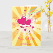 Carte Vous m'accomplissez…. (Fleur jaune)