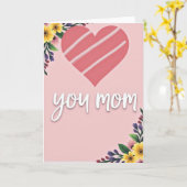 Carte Vous Maman Aime l'Art (Fleur jaune)