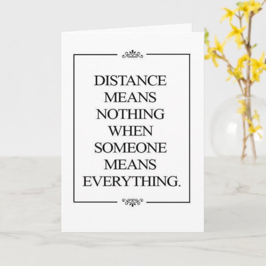 CARTE **VOUS MANQUANT** AMI/FAMILLE DE LONGUE DISTANCE (Fleur jaune)