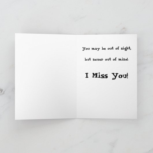 Carte Vous manquant (laboratoire noir) (Intérieur)