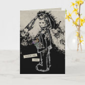 Carte vous manquant sinibunny (Fleur jaune)