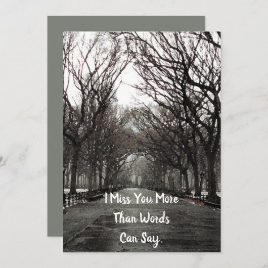 Carte Vous Manquante (Devant / Derrière)