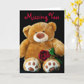 Carte Vous Manquante (Fleur jaune)