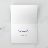 Carte Vous manquer (Intérieur)