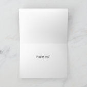 Carte Vous manquer (Intérieur)