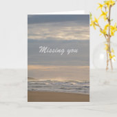 Carte Vous manquer (Fleur jaune)