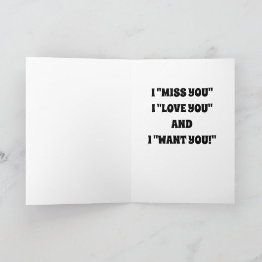 CARTE ***VOUS MANQUER**** EST PLUS DIFFICILE QUE VOUS NE (Intérieur)