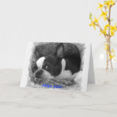 Carte Vous manquez ! (Fleur jaune)